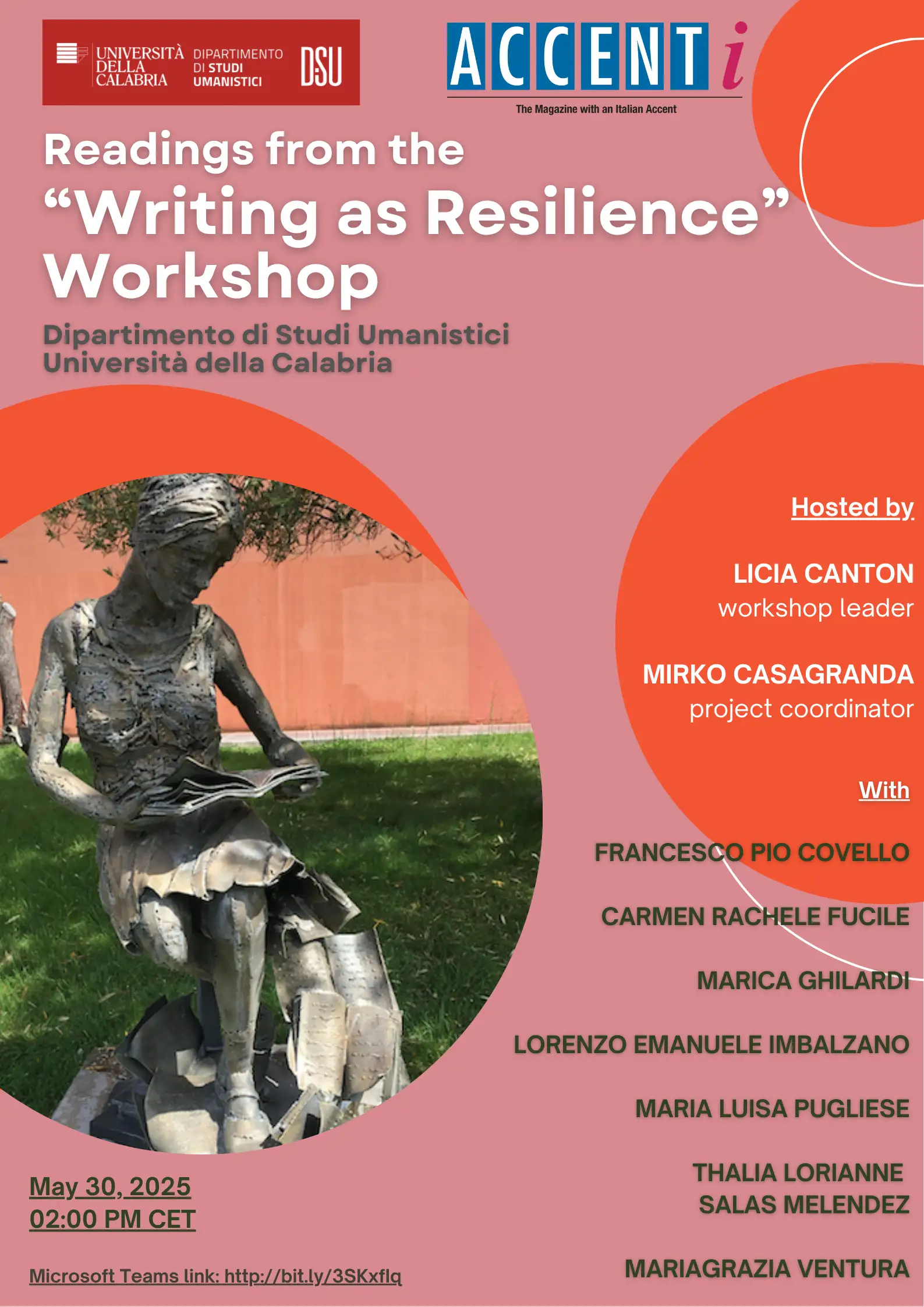 Readings from the “Writing as Resilience” Workshop